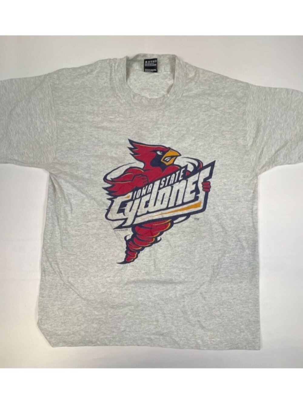 Vintage Iowa State Cyclones Fruit of the Loom Best Gray T-Shirt Made in USA L